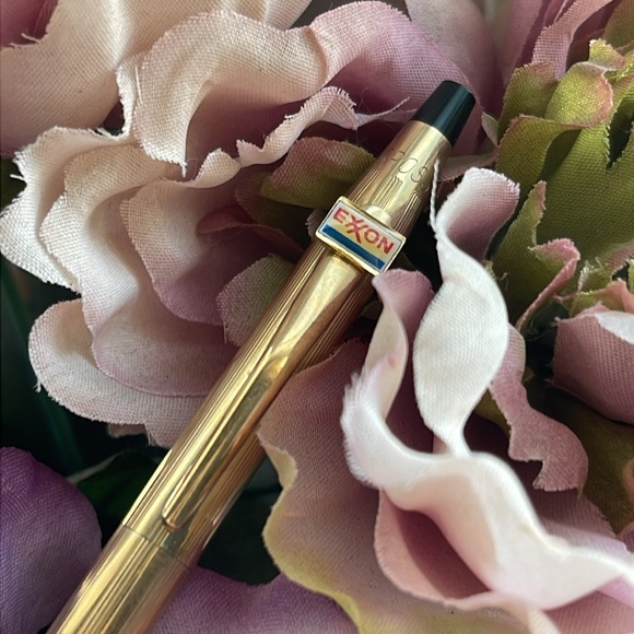 Vintage Exxon Cross Pen 10k Gold Filled Cross In Case - Picture 7 of 11